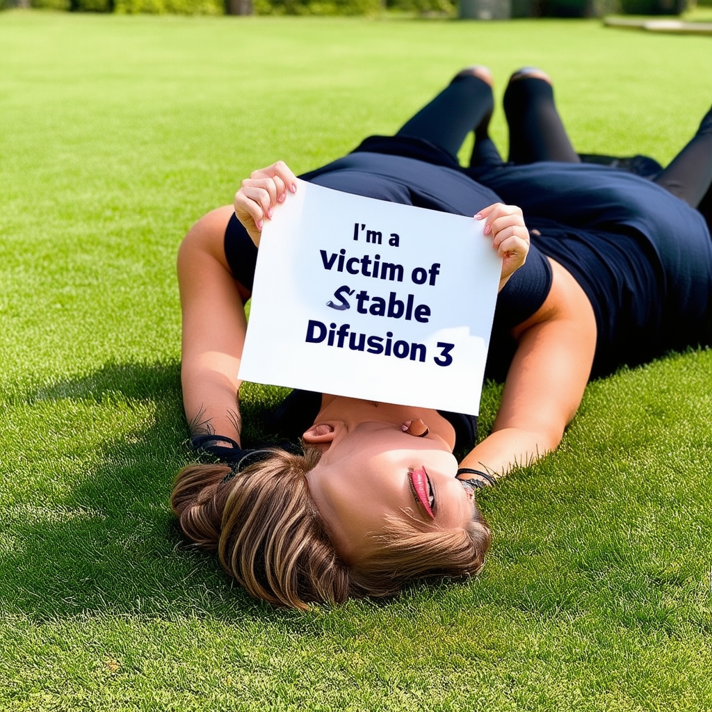 1328-woman laying on grass holding a sign tha-sd3_medium-2068382543.jpg